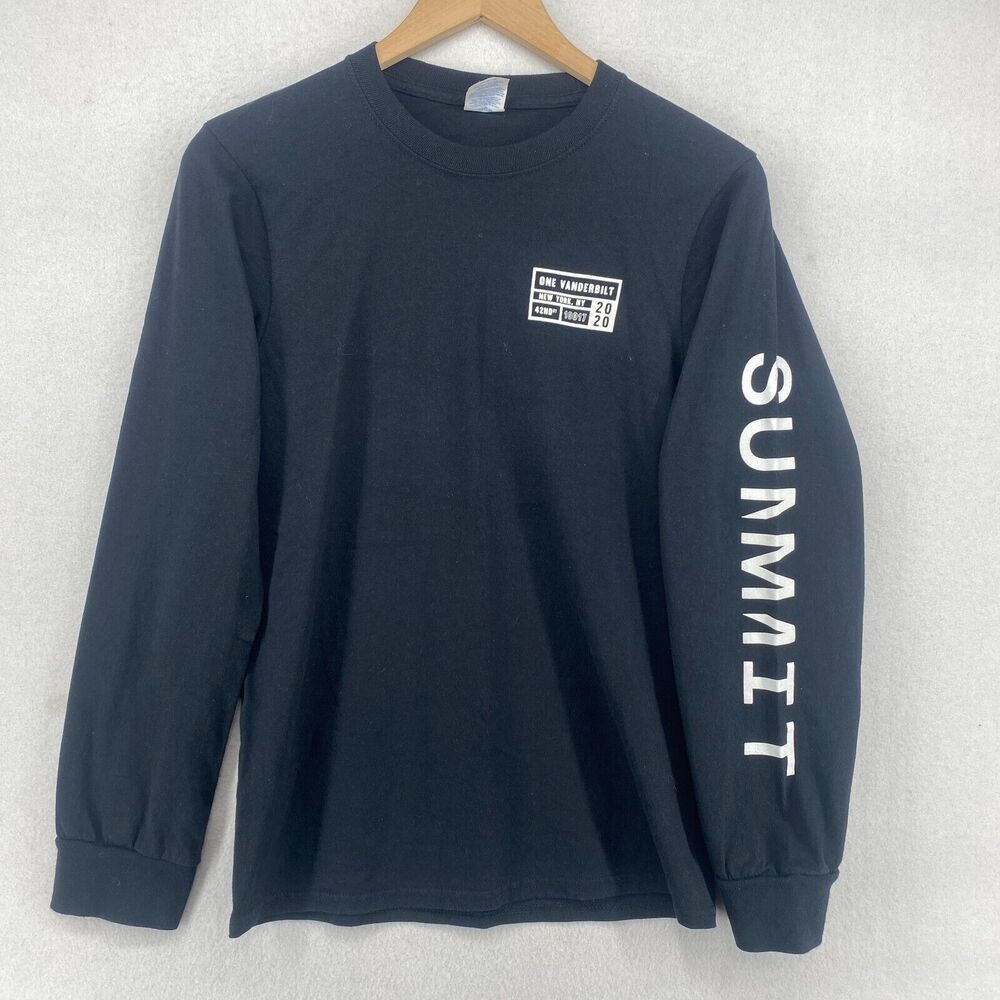 ONE VANDERBILT Shirt Adult S NYC NEW YORK SUMMIT 42nd St Long Sleeve Black - Picture 2 of 13